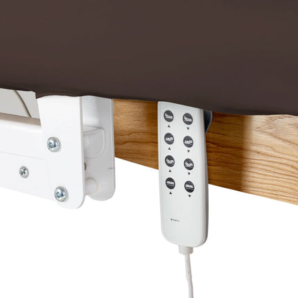 Elektrinis gultas SILLON RELAX, tamsiai rudas, šviesus pagrindas - nuotrauka 7