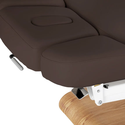 Elektrinis gultas SILLON RELAX, tamsiai rudas, šviesus pagrindas - nuotrauka 9