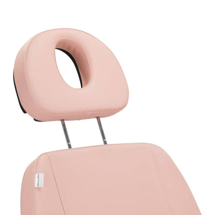 SILLON CLASSIC procedūrinis krėslas juodai rožinis ergonomiška forma kosmetologams