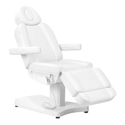 AZZURRO 803D baltas elektrinis gultas su trimis varikliais – idealus kosmetologijos salonui