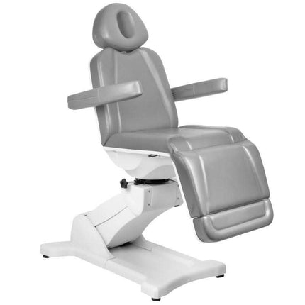 AZZURRO 869A pilkas kosmetologinis gultas SPA centrui lankstus ir funkcionalus