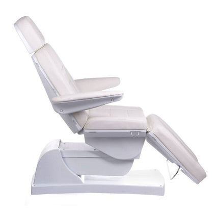 Baltas elektrinis gultas BG-228-4 su keturiais varikliais – tikslus padėčių derinimas anti-aging ir masažo procedūroms
