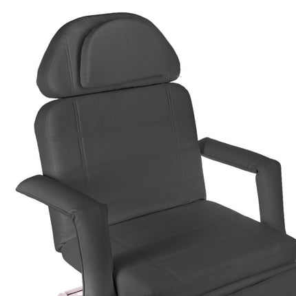BS BR-6622 pilkas kosmetologinis gultas su 3 varikliais – idealus grožio salonų ir SPA procedūroms