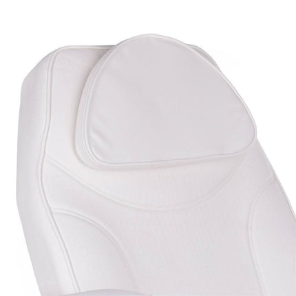 Profesionalus BS BW-245 procedūrų gultas estetikos kabinetui – baltas medicininis dirbtinė oda lengvai valoma