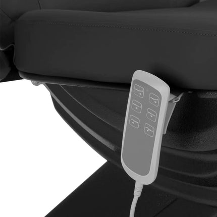 SILLON CLASSIC juodas saloninis gultas – lengvai valomas dirbtinės odos paviršius higieniškam darbui