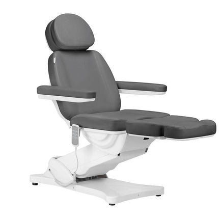 Profesionalus SILLON elektrinis kosmetologinis gultas pilkos spalvos – idealus grožio salonų ir SPA centrų įrangai