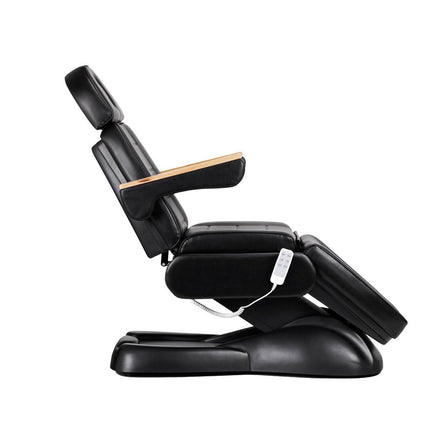 SILLON LUX 273B juodas kosmetologinis gultas su 3 varikliais grožio salonui