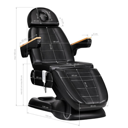 Kosmetologinio gulto SILLON LUX 273B galvūgalis – reguliuojamas pagalvėlės kampas veido procedūroms salone
