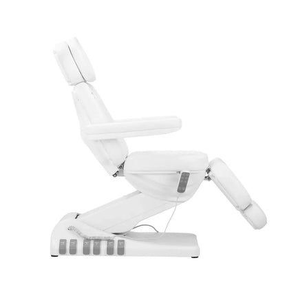SILLON Luxury kosmetologinis gultas baltos spalvos – aukštos kokybės dirbtinė oda salonams