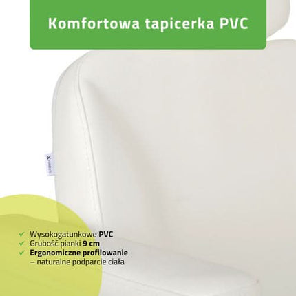 Elektrinis kosmetologinis krėslas HABYS RAVIA PRO 3, baltas - detalės