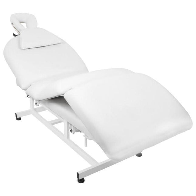 AZZURRO 693A elektrinis masažo gultas 1 variklio, baltas – reguliuojamas aukštis 53–87,5 cm, masažo baldai