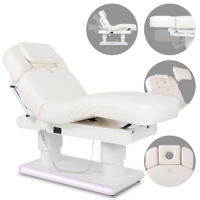Kosmetoloģijas krēsls - kušete HABYS Eterna Gentle Flex, balts