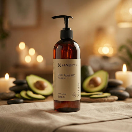 Avokado masažo aliejus HABYS Nature Rich Avocado, 500ml