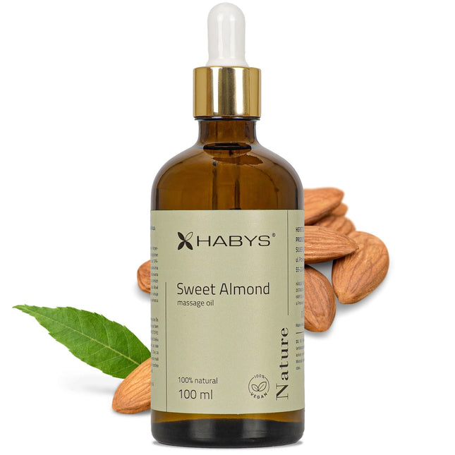 Masažo aliejus NATURE SWEET ALMOND, 100ml su pipete