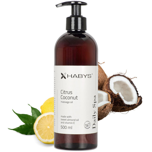 Masažo aliejus CITRUS COCONUT, 500 ml