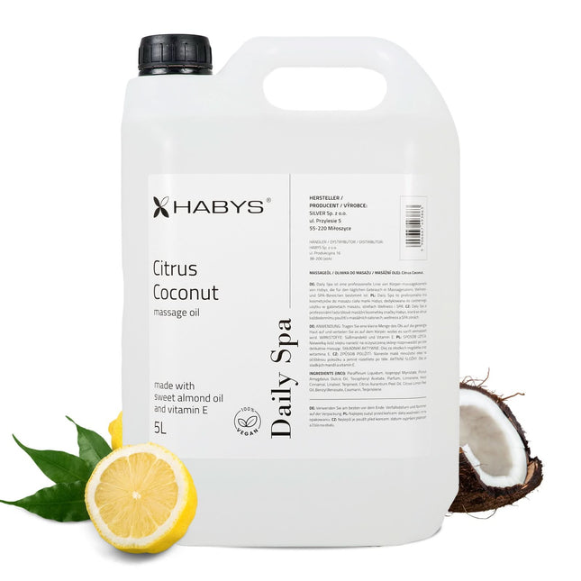 Masažo aliejus HABYS Daily Spa Citrus Coconut, 5 l