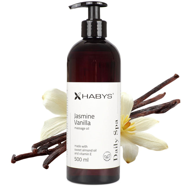 Masažo aliejus HABYS Daily Spa Jasmine Vanilla, 500 ml