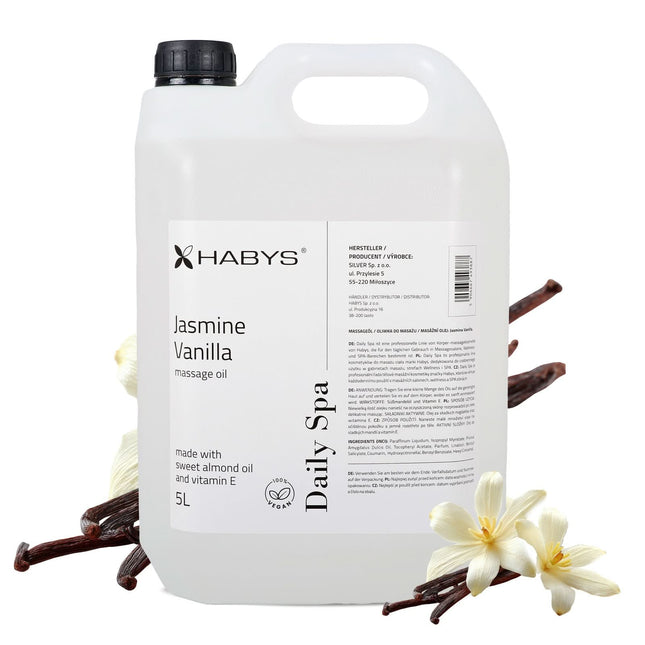 Masažo aliejus HABYS Daily Spa Jasmine Vanilla, 5 l