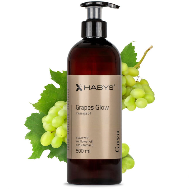 Masāžas eļļa GAYA Grapes Glow, 500 ml