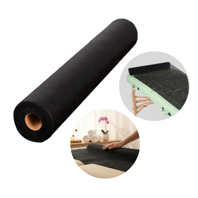 Vienkartinė neaustinė ritininė paklodė 60cm×50m 18 g/m², juoda