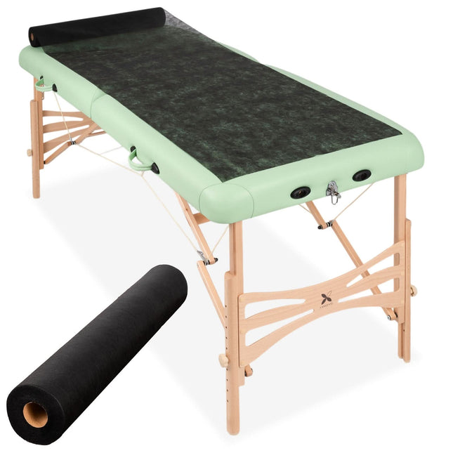 Vienkartinė neaustinė ruloninė paklodė 70 cm × 50 m 18 g/m², juoda