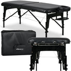 Masažo stalas sulankstomas ESTETIC BLACK 75 cm, juodas