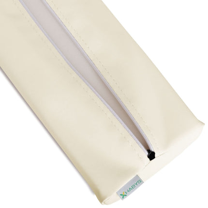 Pusapaļš spilvens 60×15×10 cm SATIN COMFORT K707, krēmkrāsa