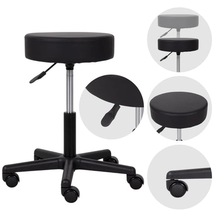 Kosmetologinė kėdutė HABYS TIMO Comfy Base k515, juoda