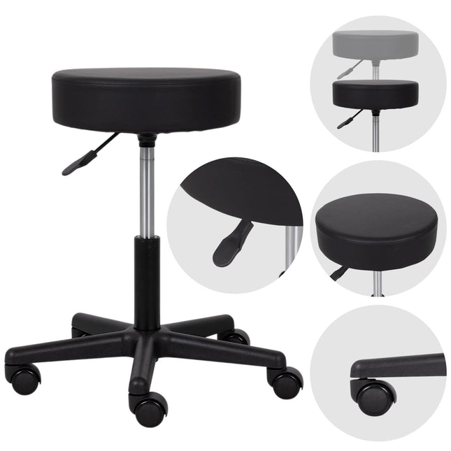 Kosmētikas taburete HABYS TIMO Comfy Base k515, melna