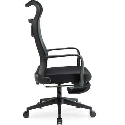 Mebel Elite ACTON kėdė šoninis vaizdas – ergonomiška konstrukcija ilgoms darbo sesijoms