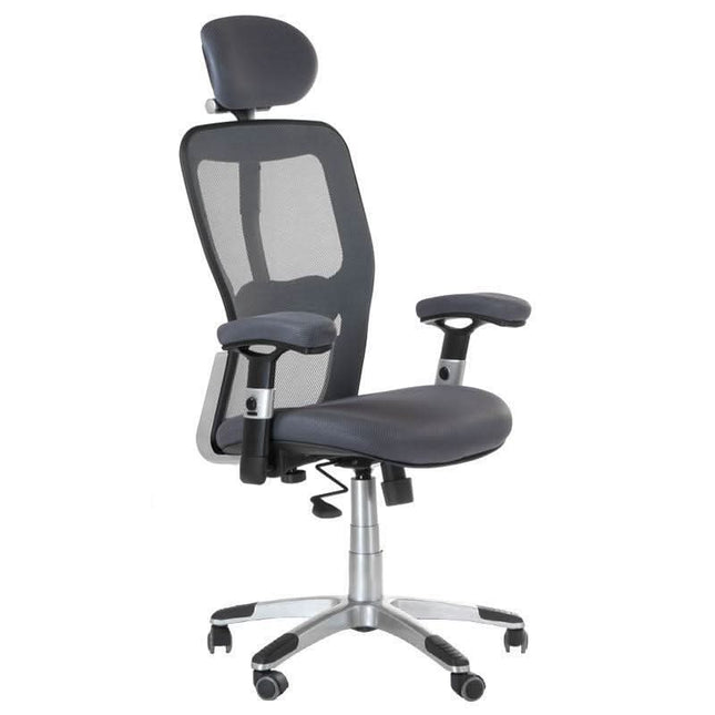 BS CorpoComfort BX-4147 ergonomiška pilka biuro kėdė – optimali laikysenos parama ilgoms darbo sesijoms
