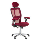 BS CorpoComfort BX-4147 ergonomiška biuro kėdė raudona – reguliuojamas nugaros atrama ir patogus sėdėjimas