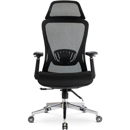 LITOS juoda biuro kėdė su ergonomišku sėdynės profiliumi ilgoms darbo valandoms