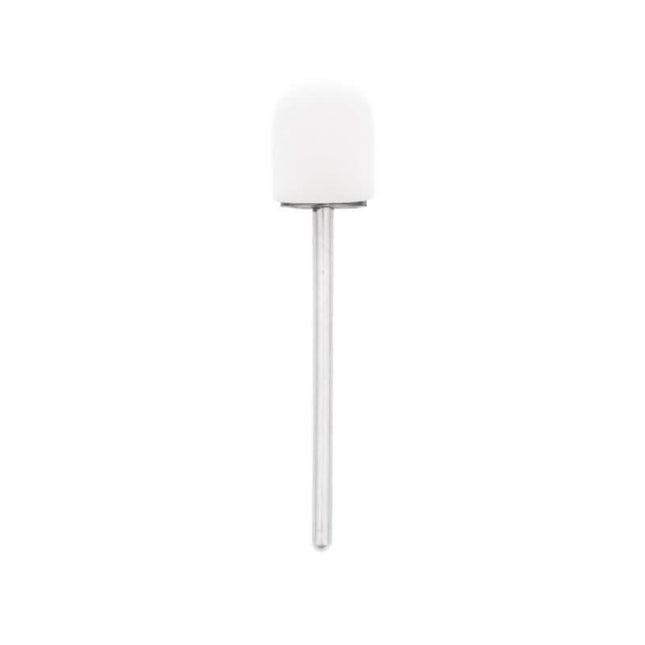 EXO HARD CAP abrazyvinis antgalis 10 mm / 150 manikiūrui ir pedikiūrui, korundinis abrazyvas, baltas, 10 vnt.