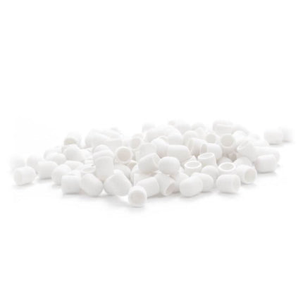 EXO abrazyvinis antgalis 10mm 150 granuliacijos HARD CAP baltas 100vnt – profesionalus manikiūro pedikiūro įrankis