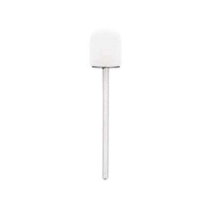 EXO abrazyvinis antgalis 13mm 80 grūdėtumo HARD CAP baltas, korundinis manikiūro pedikiūro antgalis 10vnt