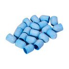 EXO Blue Med Cap abrazyvinis pedikiūro antgalis 10mm /220 granuliacijos – profesionalus podologinio pedikiūro įrankis, 20 vnt