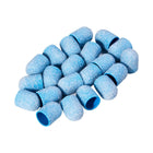 EXO Blue Med Cap šlifavimo kepurėlės pedikiūrui 13mm/60 abrazyviniai antgaliai 20vnt – vienkartinio naudojimo podologams
