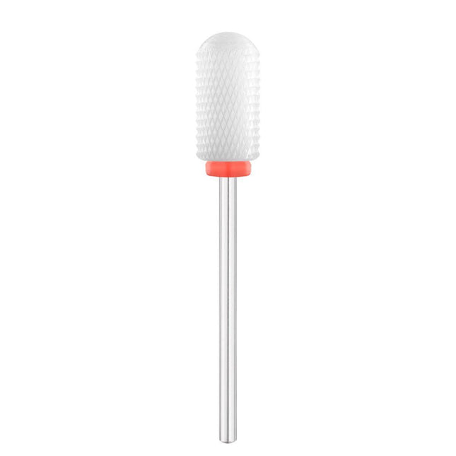 EXO CERAMIC frezos antgalis CYLINDER ROUND Ø6,0 mm – cilindro formos keraminis antgalis manikiūrui ir pedikiūrui