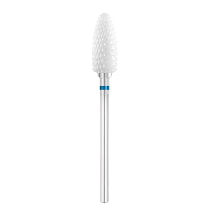 EXO PRO keramikinis frezos antgalis ovalo formos Ø6.0 mm BL 230XF mėlynas manikiūrui pedikiūrui