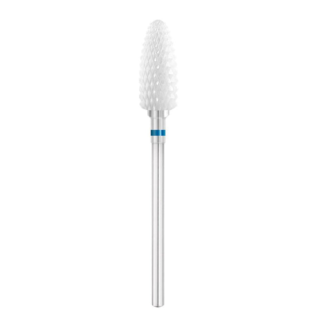 EXO PRO keramikinis frezos antgalis ovalo formos Ø6.0 mm BL 230XF mėlynas manikiūrui pedikiūrui