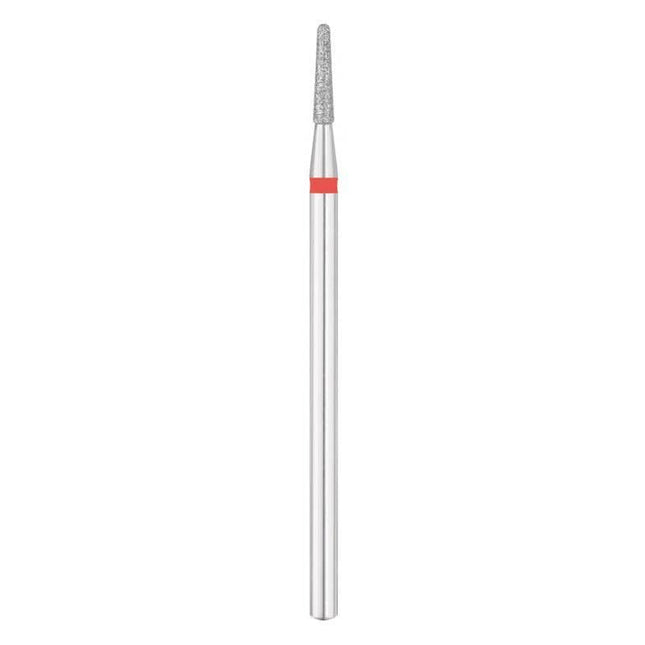 EXO PRO deimantinis frezos antgalis apvalaus kūgio formos 1,8 mm RD manikiūrui ir pedikiūrui – raudonas
