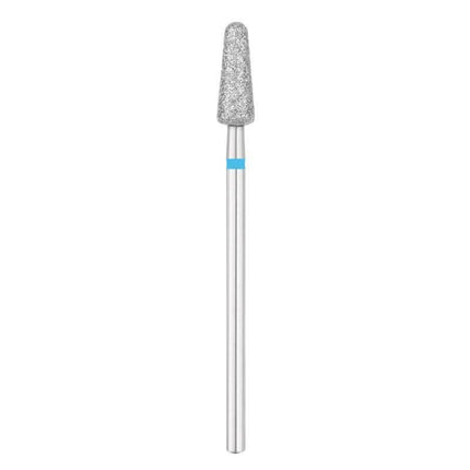 EXO PRO frezos antgalis lašo formos 4,5 mm DIAMOND DROP ROUND BL mėlynas – manikiūro pedikiūro įranga profesionalams