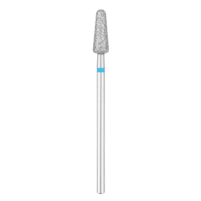 EXO PRO frezos antgalis lašo formos 4,5 mm DIAMOND DROP ROUND BL mėlynas – manikiūro pedikiūro įranga profesionalams