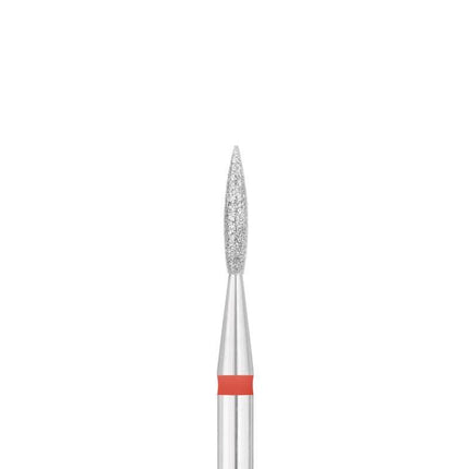 EXO PRO Diamond Flame 1,6 mm deimantinis liepsnos formos frezos antgalis – saugus odelių ir nagų apdirbimas