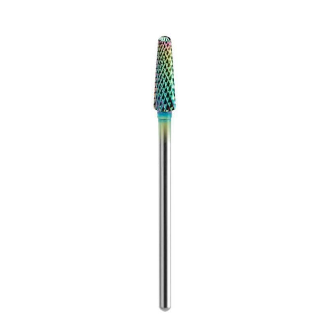 EXO RAINBOW frezos antgalis tiesaus kūgio formos 16 mm – manikiūro ir pedikiūro įranga geliui, akrilui