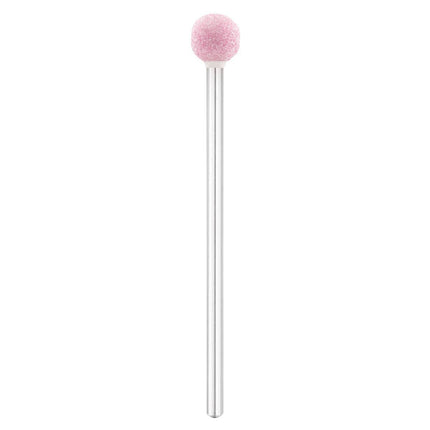 EXO SANDSTONE korundinis frezos antgalis rutulio formos BALL SCREW Ø6mm manikiūrui pedikiūrui 10M