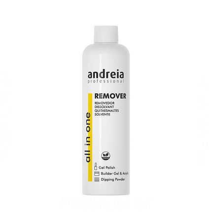 ANDREIA PROFESSIONAL All In One nagų lako valiklis 250ml – profesionalus universalus tirpiklis manikiūro salonams