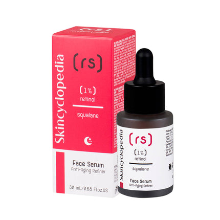 Skincyclopedia veido serumas brandžiai odai su 1% retinoliu ir skvalenu 30ml – intensyvi anti-age priežiūra