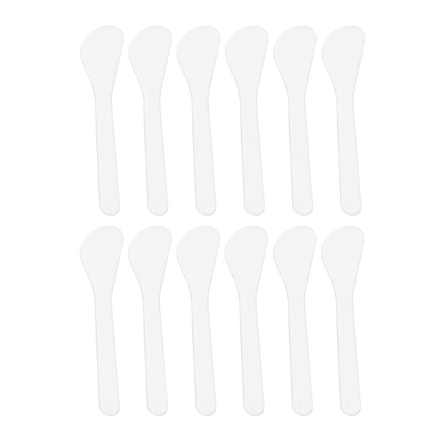 BeautyKit plastikinė mentelė kaukėms tepti L132 – profesionalus kosmetologinis įrankis salonams, 12,2 x 2,6 cm